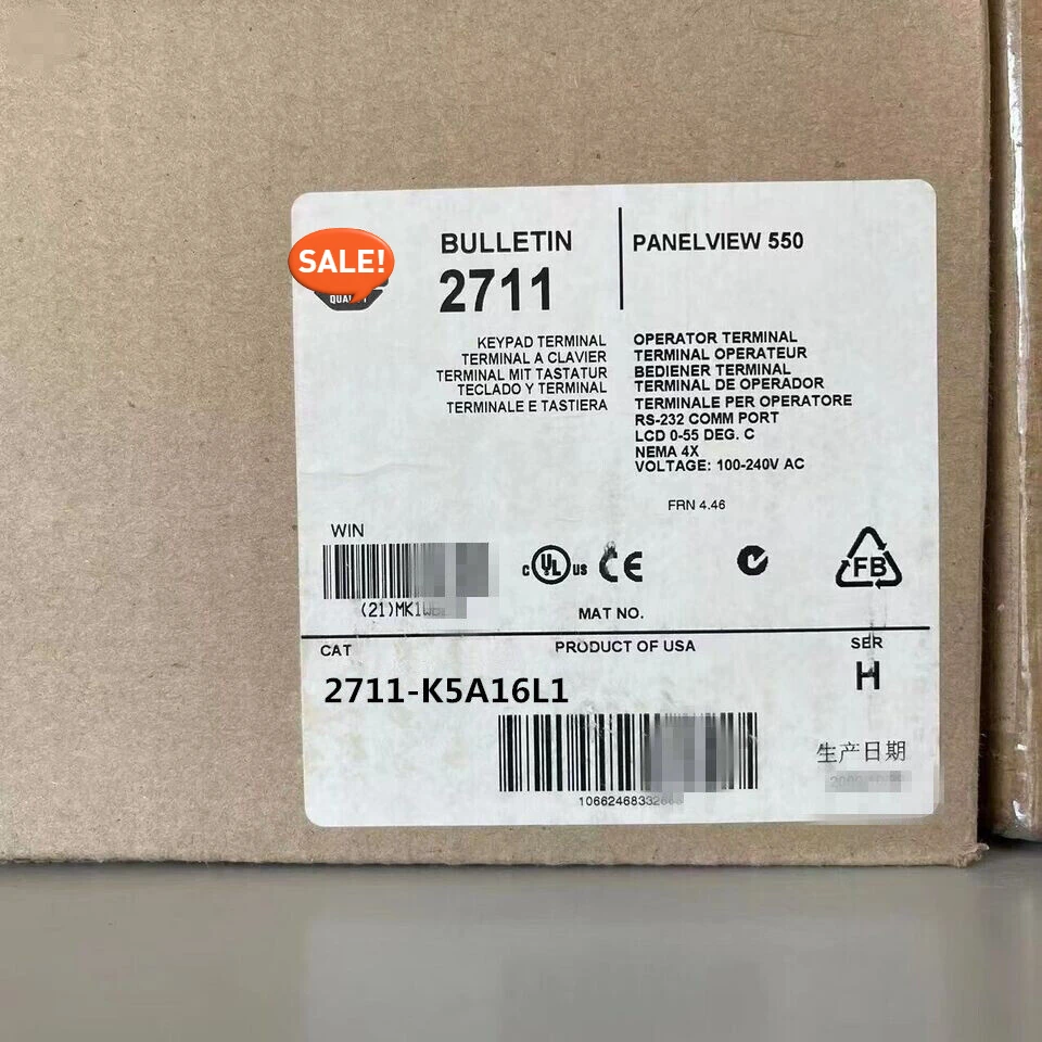 

New AB 2711-K5A16L1 Series Factory 2711K5A16L1 Sealing Fast Shipping 1PCS