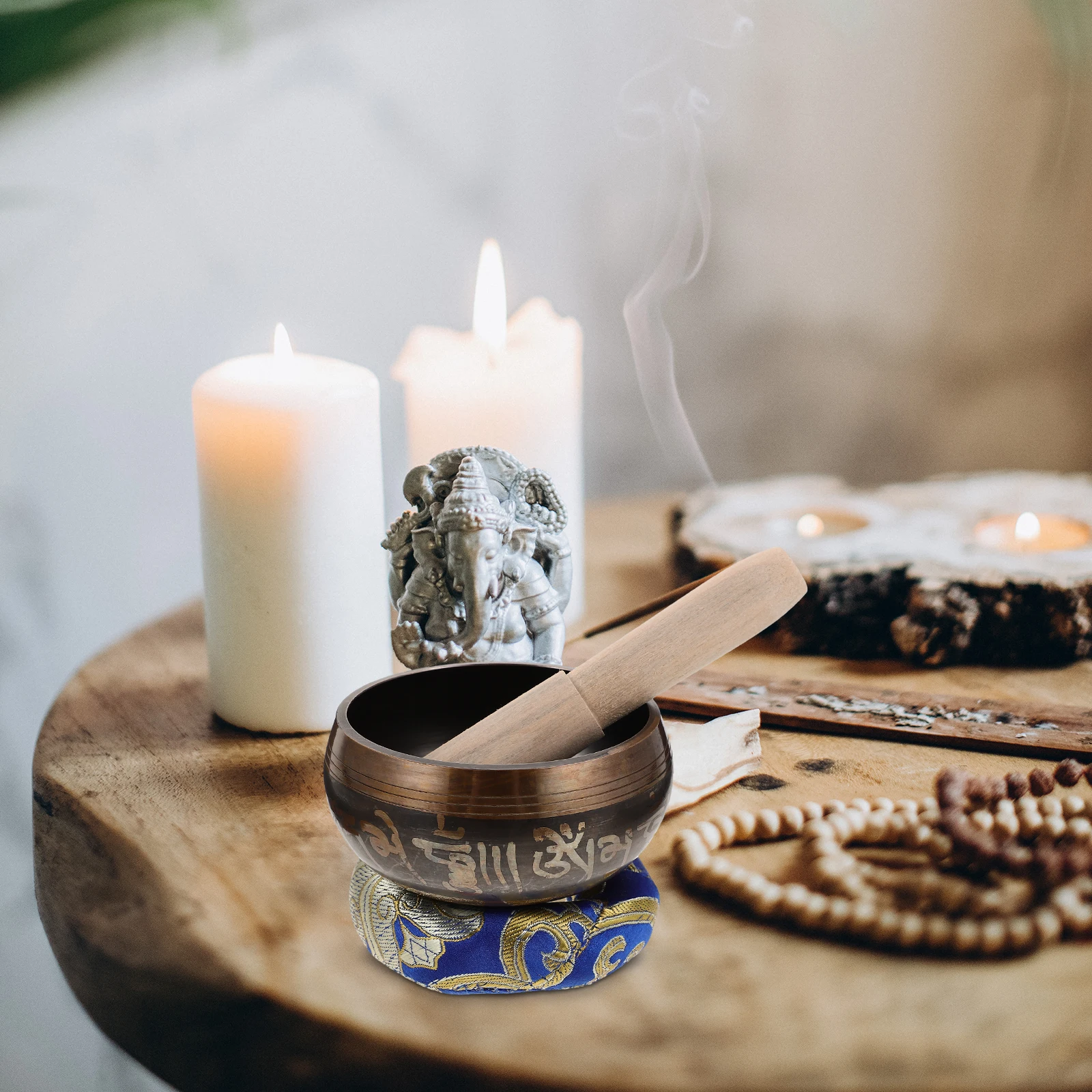 

Copper Singing 8cm H Meditation Singing Bowl made Nepal Buddha Sound Bowl Yoga Meditation Kitchen Accessories Set