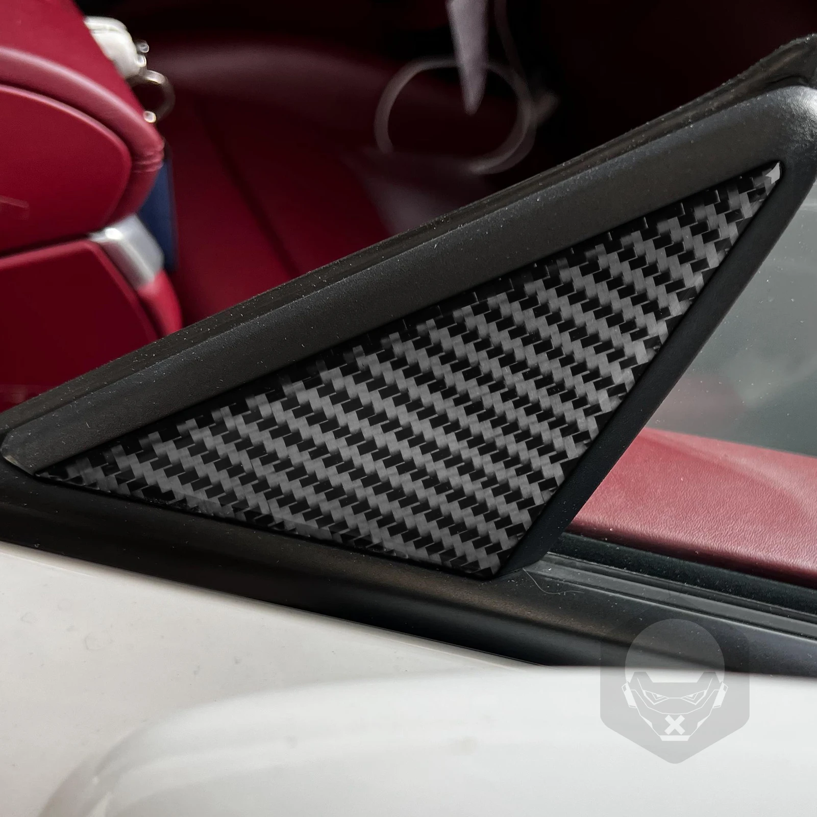 For Porsche Boxster Cayman 718 982 2016-2025 Front Window Triangle Trim Carbon Fiber Sticker Exterior Styling Auto Accessories
