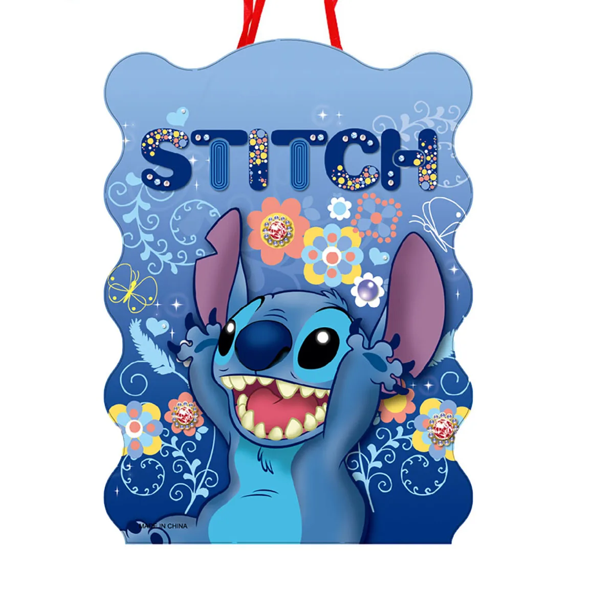 1 buah/lot Disney biru merah muda Lilo Stitch tema kartun anak perempuan suvenir pinetas selamat ulang tahun acara dekorasi pesta DIY Pinata