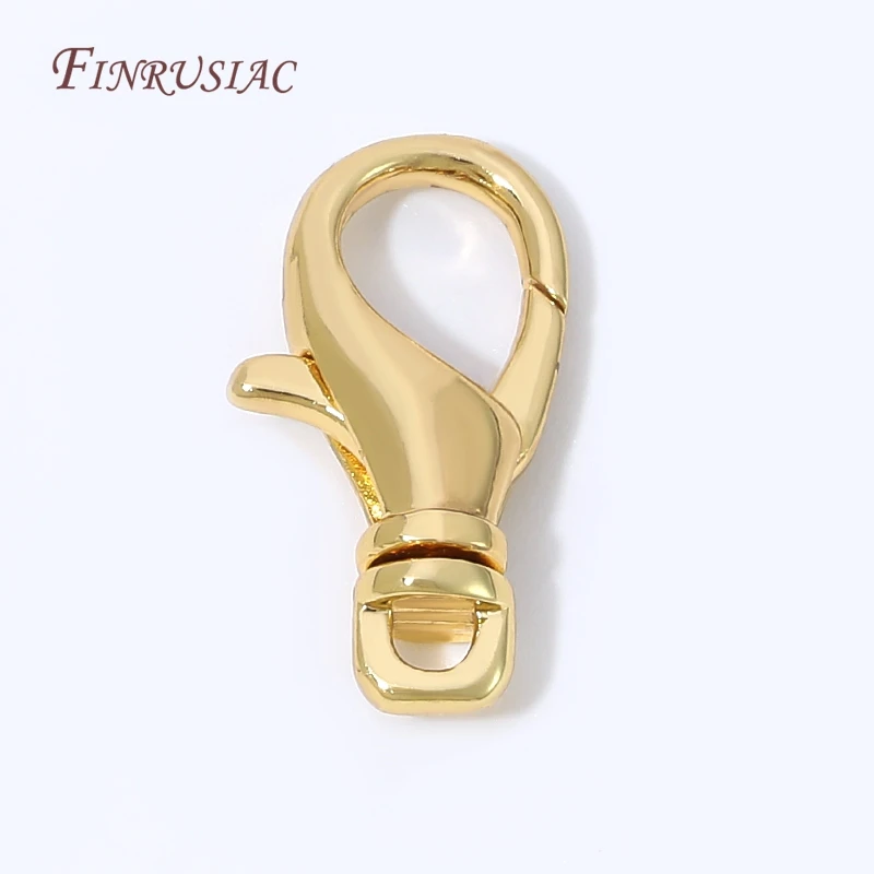 18K Gold Plated Lobster Clasps,Spring Trigger Clasp For Necklace Bracelet Keychain DIY Jewelry Making Findings Supplies