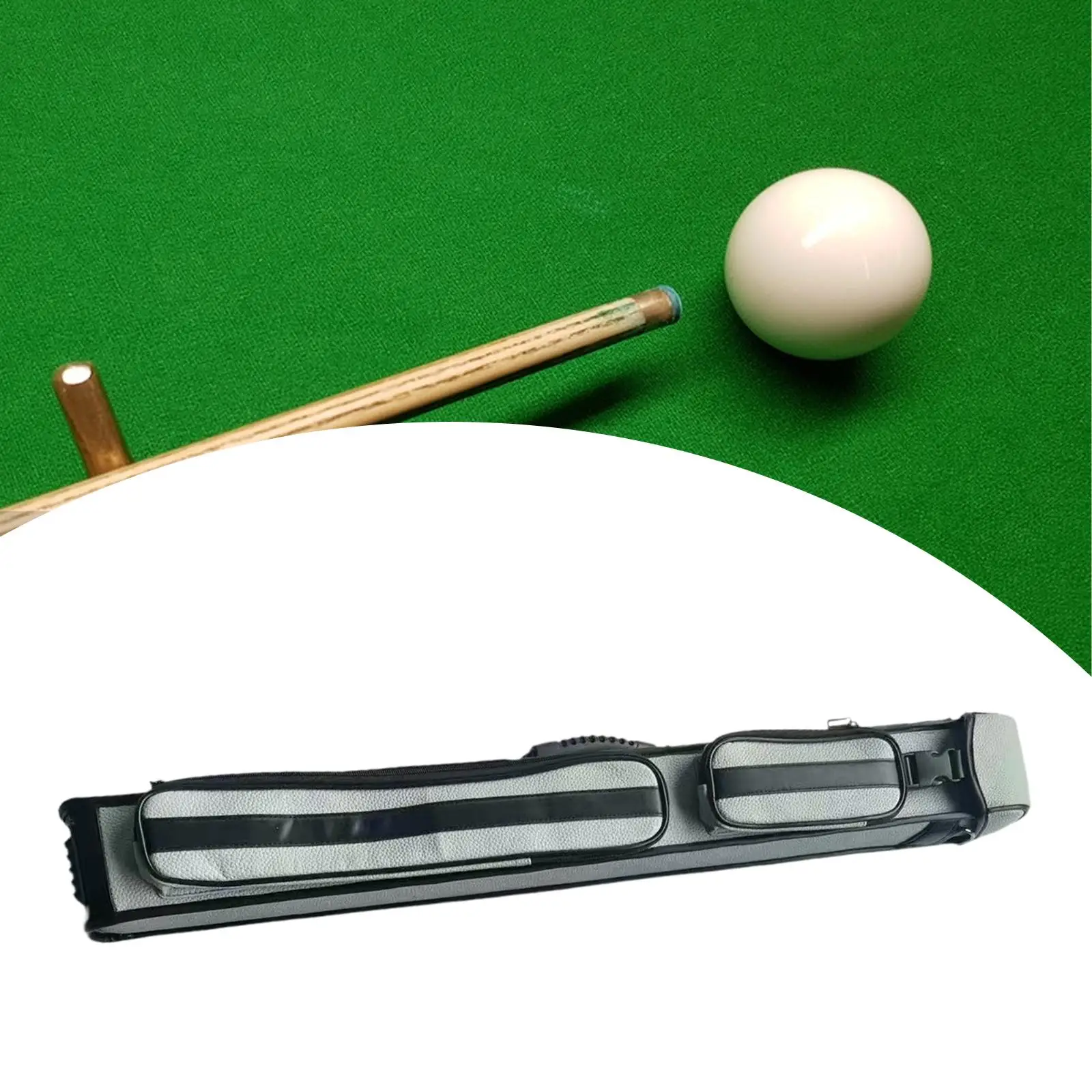 

Pool Cue Case Outdoor 1/2 Billiard Carrying Holder Billiard Pool Cue Stick Carrying Bag Adjustable Shoulder Straps Protection