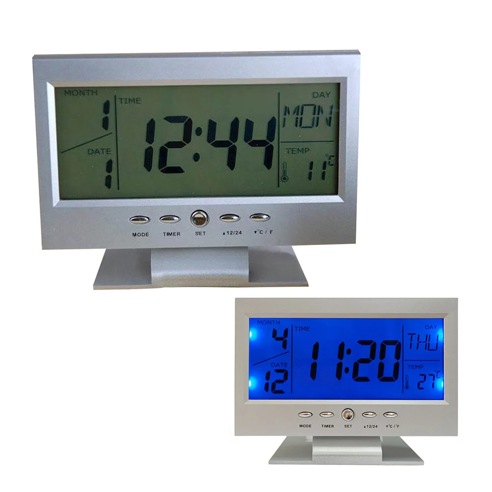 

Large Screen Digital Auto Night Light Super Loud For Heavy Sleepers Led Display Backlight Alarm Clock Creative Alarm Clock