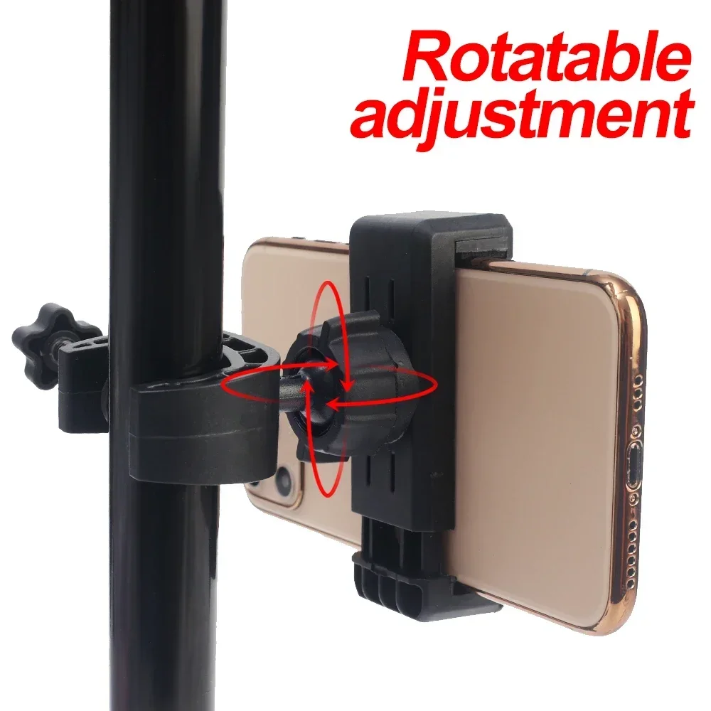 Tripod Phone Bracket Universal Clip-on CellPhone Holder Webcast Fixed Clip Accessories for iPhone Samsung Xiaomi image 4