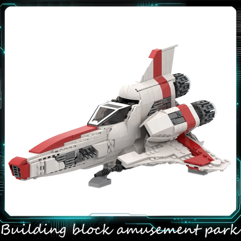 

Набор для сборки миниатюрной модели космического колониального истребителя MOC (851 деталь), конструктор, подарок для детей на Рождество, сюрприз, для демонстрации