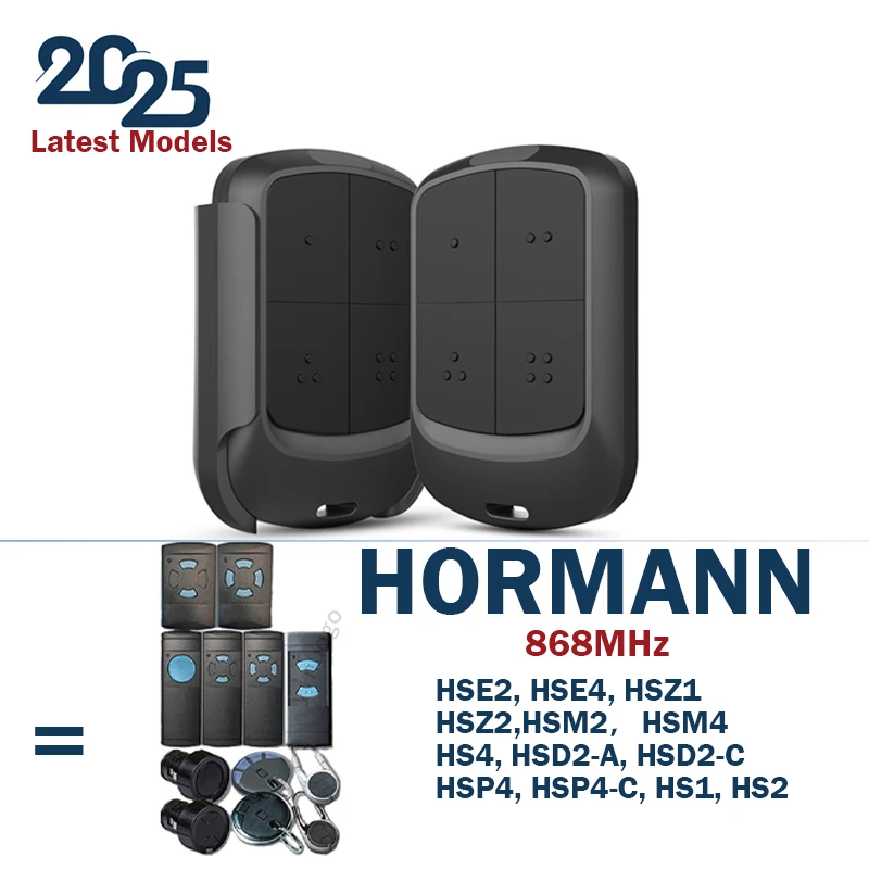 

Для пульта дистанционного управления HORMANN 868 МГц HSM4 HSM2 HS2 HS4 HSE2 HSE4 HSZ1 HSZ2 HSP4 Пульт дистанционного управления гаражными воротами Команды управления воротами