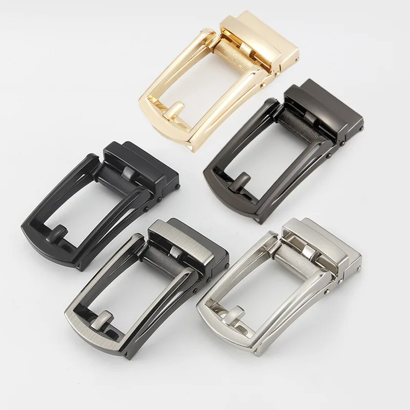 3.1CM Men's Automatic Buckle Belt Accessories Business Casual Wholesale Alloy Buckle