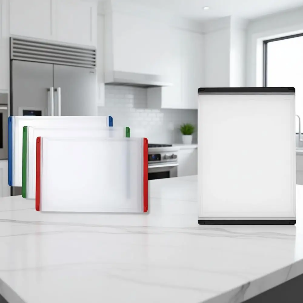 

3-Piece Plastic Cutting Board Set - Utility and Everyday Use