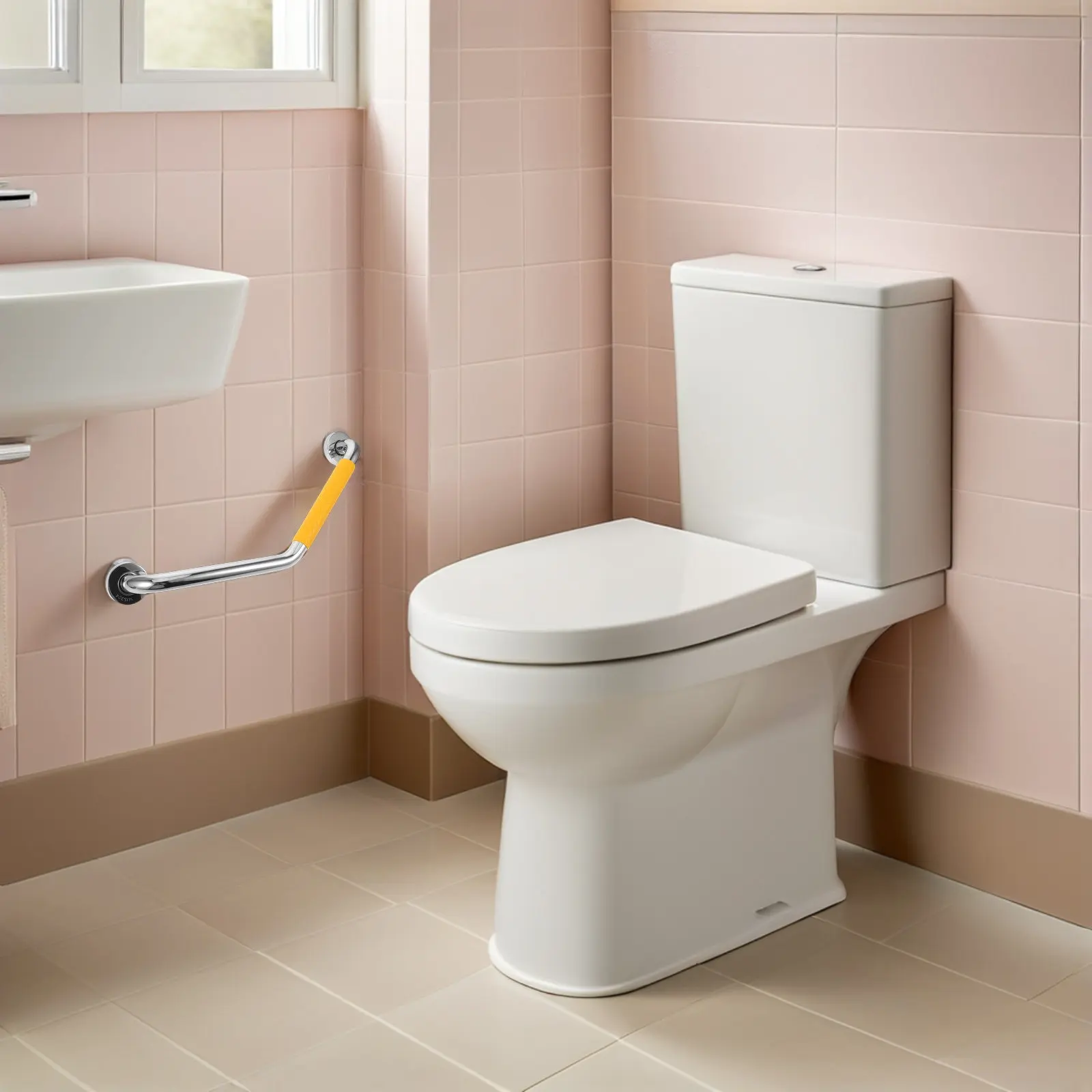 

28Cm Stainless Steel Bathroom Safety Handrail for Seniors Non Slip Shower Grab Bar Elderly Toilet Support Rail Barrier Free