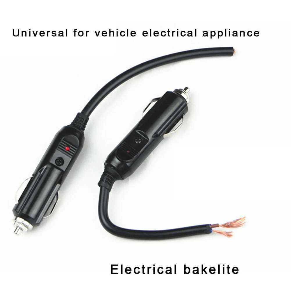 12V Fused DC Power Connector for Motor Vehicles Supporting Accessories Like Portable Refrigerators Cams and Tire Inflators