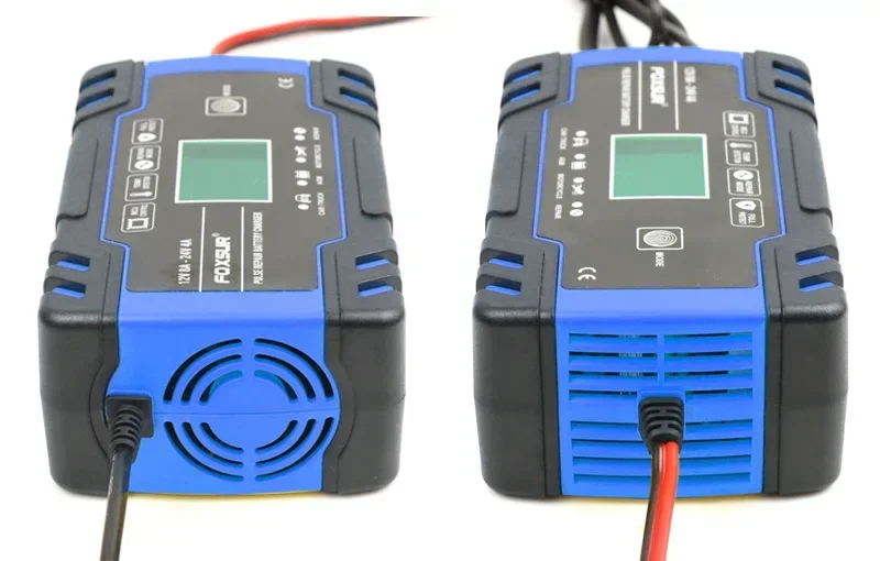 12V 24V 8A Motorcycle Car Pulse Repair Battery Charger UK EU US plug