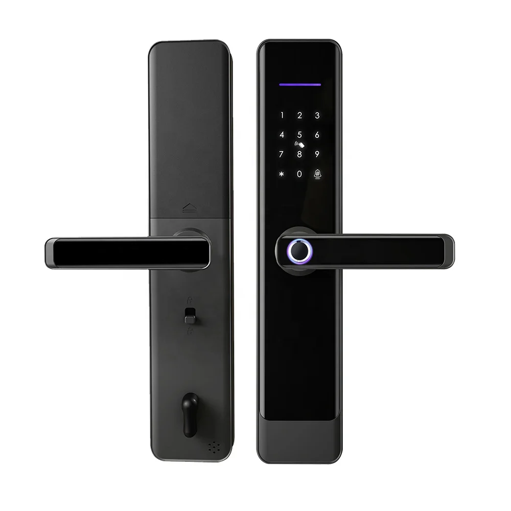 YOUHE Electronic Handle Digital Tuya TTlock  Door Smart Locks Biometric Fingerprint Automatic Smart Door Lock