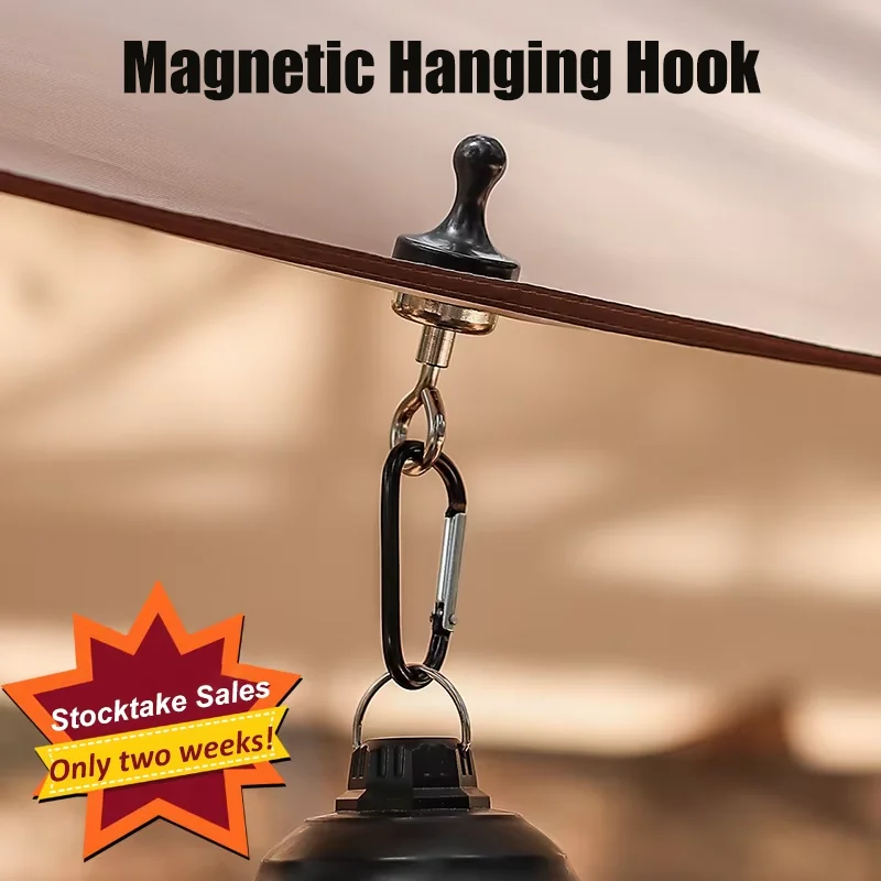 Magnetische Haken Camping Outdoor Starke Magnetische Hängen Haken Camping Licht Zelt Anker Starke Magnetische Aufhänger Werkzeuge Zubehör
