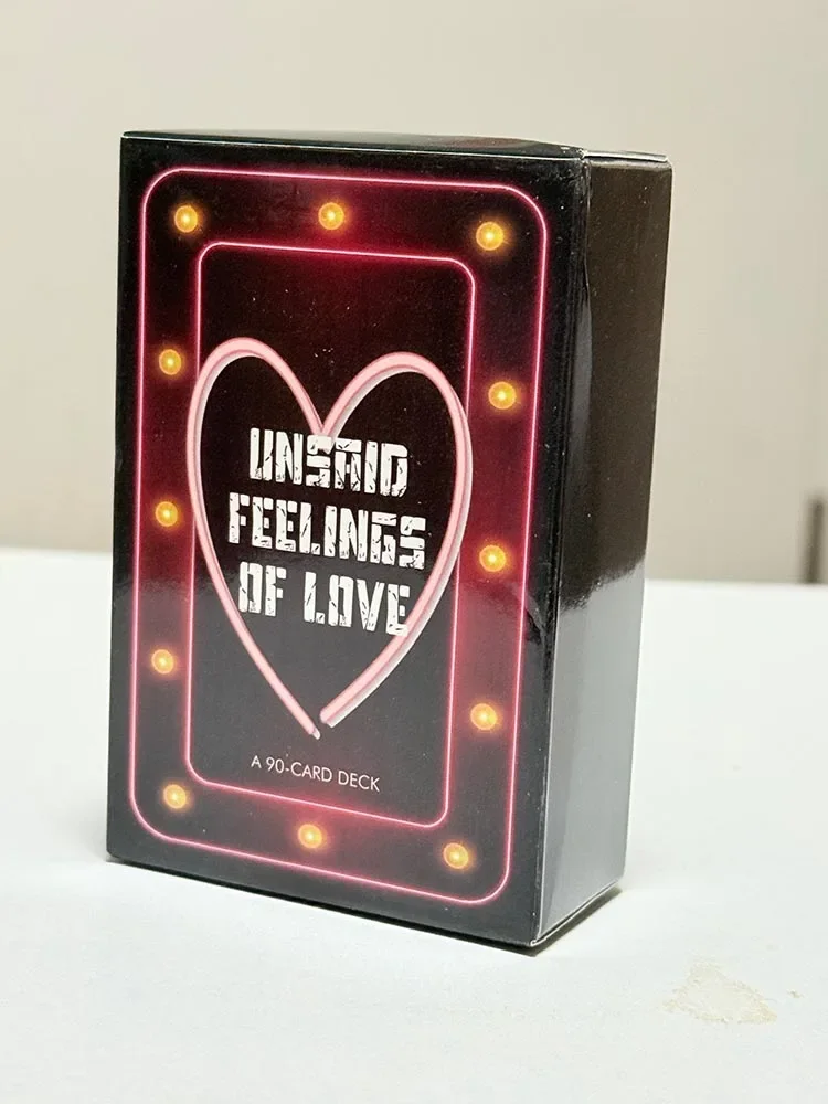 Unsaid Feelings of Love Una baraja de cartas de 90, versión en inglés, mensajes canalados de Soulmate, juego de cartas de adivinación