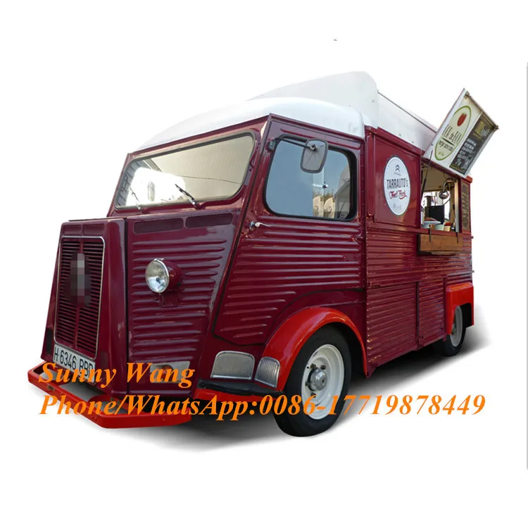 2023 New Arrival VintageอาหารมือถือรถบรรทุกอาหารVan Metro Dining Car