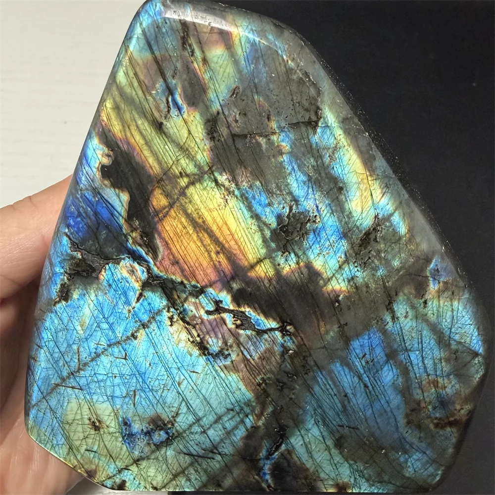 Huge Ornaments Natural Colorful Blue Purple Light Labradorite Specimen Silver Aurora Green Pink Light Labrador Stones Blocks