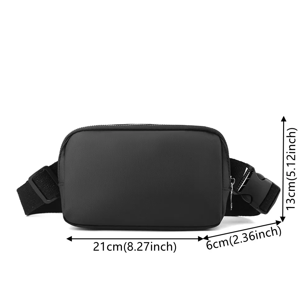 Men Casual One Shoulder Chest Pack Nylon Waterproof And Wear-resistant Large Capacity Lightweight Ventilate Fashion Chest Pack