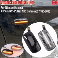 LED Dynamic Turn Signal Flashing Lamp Side Marker Light For Nissan Skyline R34 Almera N15 Pulsar Maxima Sunny Primera P11 P12