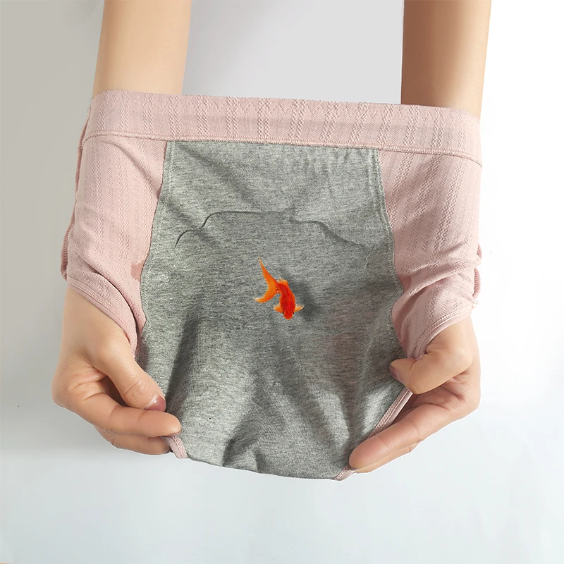 Menstrual Panties Women's Period Underwear 4-Layer Leak Proof Physiological Pants Breathable Cotton Briefs Female Lingerie M-XL