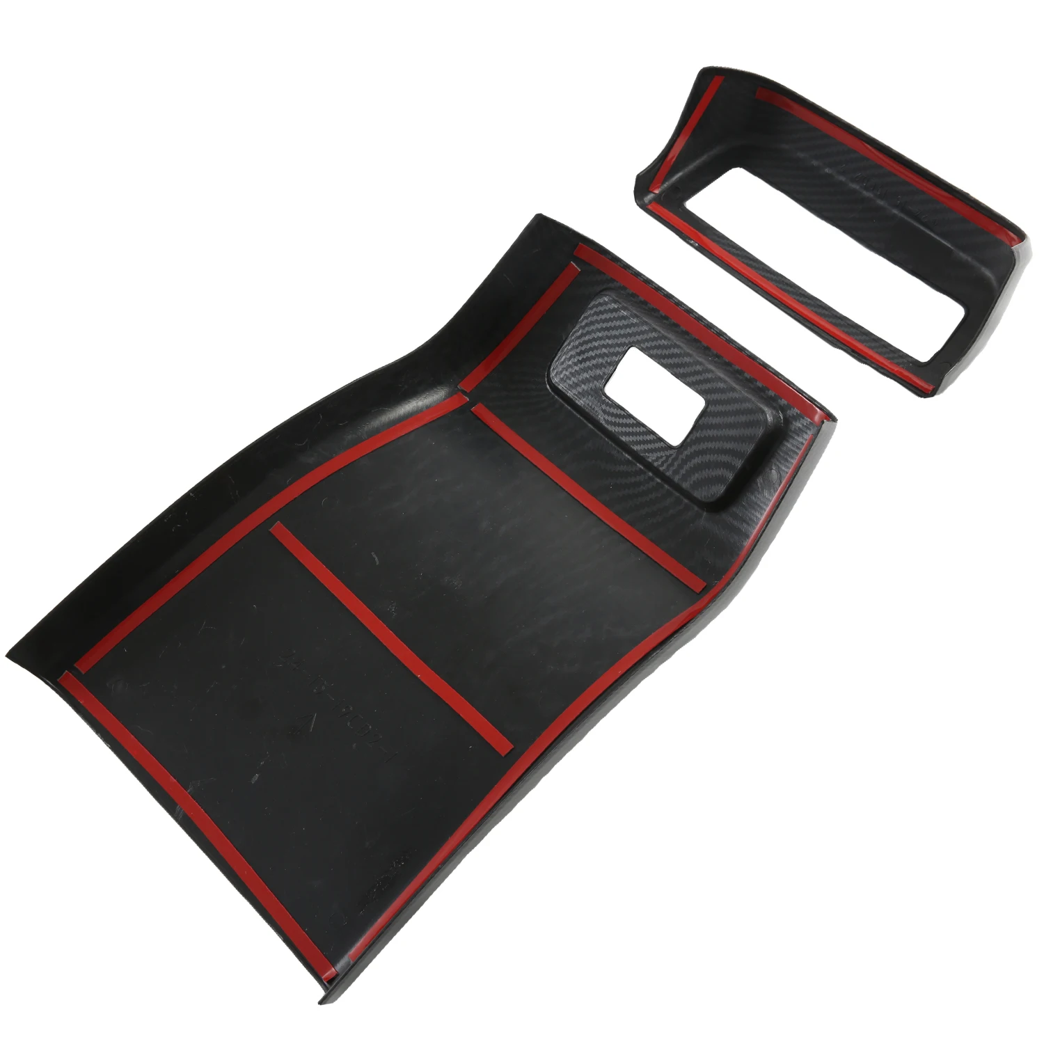 Car Accessories For Nissan Pathfinder R53 2021 2022 2023 2024 Carbon Fiber Grain Interior Rear Air Vent Outlet Cover Trim 2pcs view 4