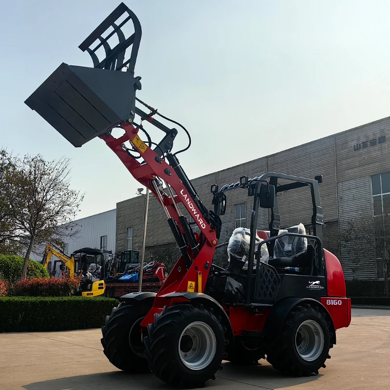 Europe Best-Selling New Design Agricultural Diesel Loader Price Wheel Front Loader Household Mini Loader Attachment Customized