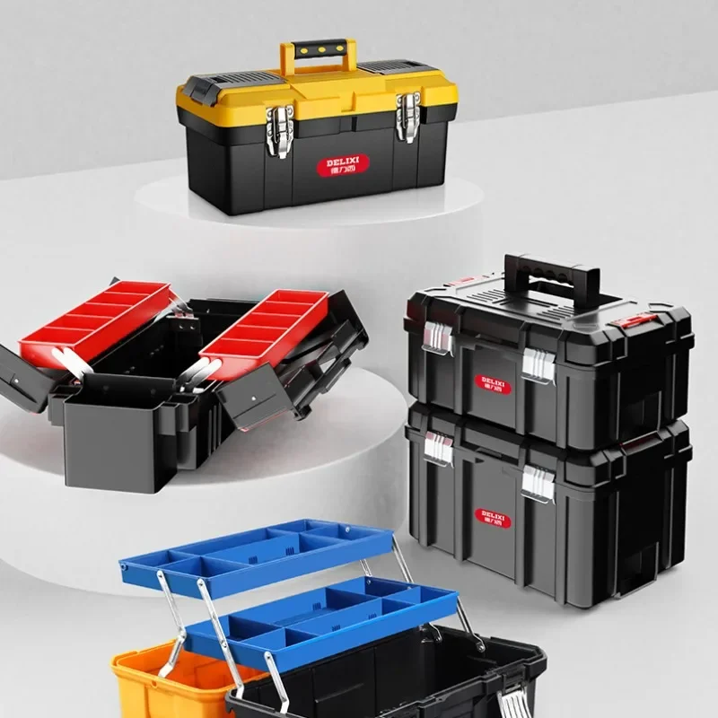 1PCS 13inch Tool Box Hardware Plastic Tool Storage Box Household Hardware for Storage and Organization