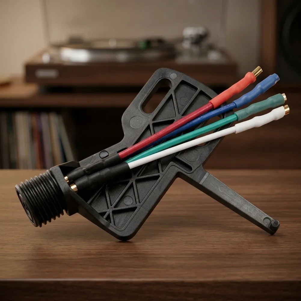 Turntable Cartridge Headshell With Oxygen-Free Copper Wire Lifting Piece For Vinyl Cartridge For Stylus Holder Player Accessory
