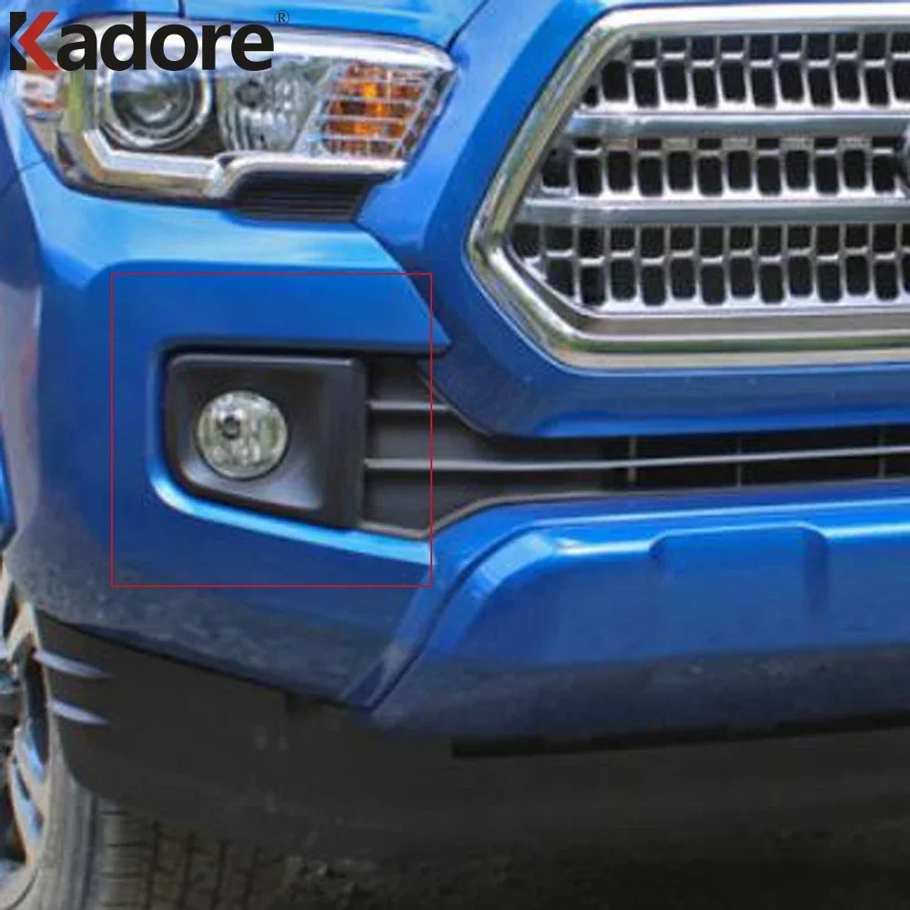 For Toyota Tacoma TRD Sport 2016-2019 TRD Off road 2016-2019 Front Foglights Fog Light Cover Chrome Trim Protect Accessories