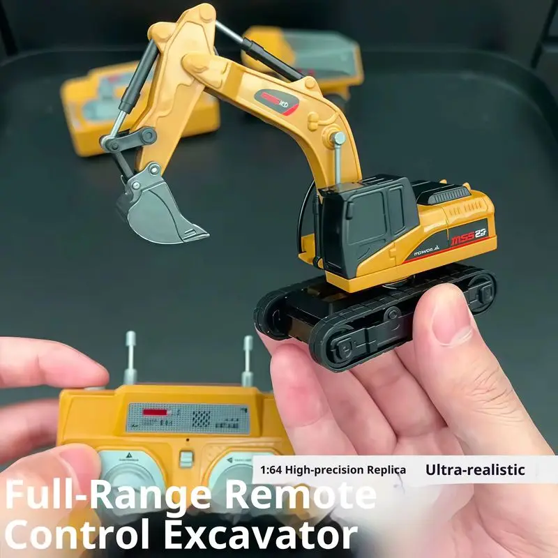 

Mini Remote Control Forklift Engineering Vehicle 1:64 Alloy Smartphone-Controlled Excavator Dump Truck RC Car