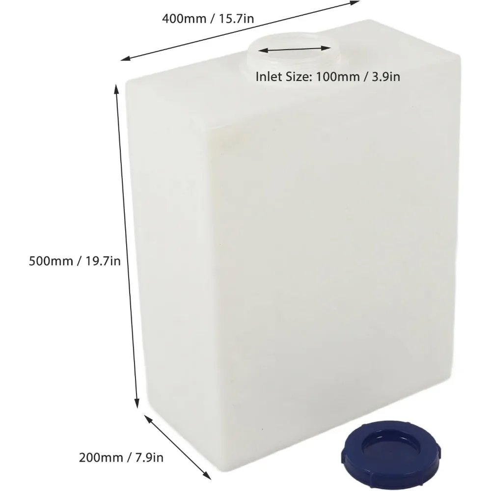 Portable 10 Gallon Freshwater Storage Tank for RVs, Boats, and Yachts - Durable PE Construction
