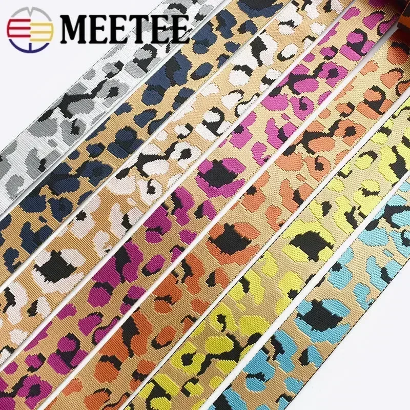 Meetee 1-5M 50mm Polyester Nylon Webbing Backpack Strap To The Meter Ribbon Band Bags Clothing Decoration Tape Sewing Accessory