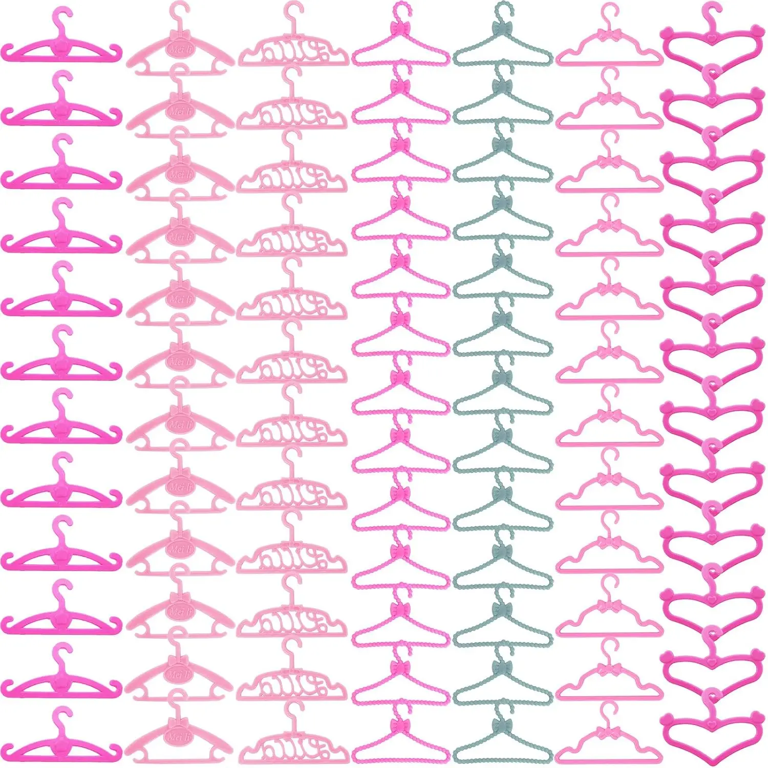 

Набор вешалок для модной кукольной одежды из 80 предметов, 8 уникальных стилей, пластиковые аксессуары, совместимые с 11,5-дюймовыми кукольными платьями, одежда