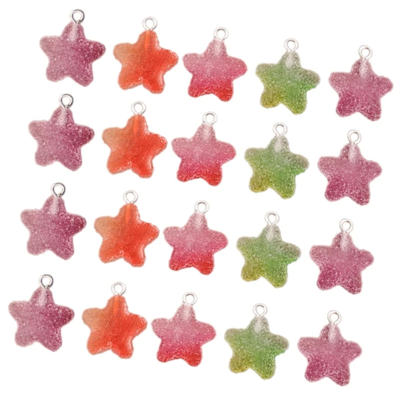 20 colgantes bonitos con dije estrella para llaveros DIY y decoraciones pulsera, venta directa