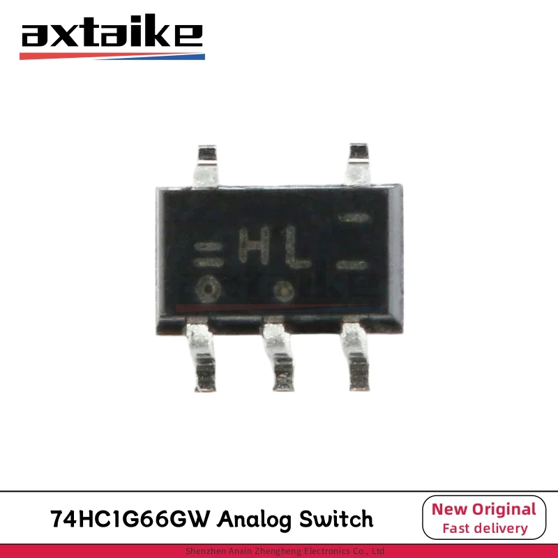 10PCS 74HC1G66GW,125 74HC1G66 HL SOT-353 TSSOP5 Single-Pole Single-Throw Analog Switch IC SMD Chip