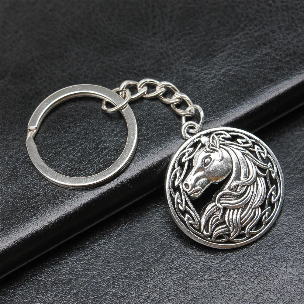 Lucky Horse Head Pendant Keychain Pendant Gift Wholesale Cross Border Exclusive for European and American Popular Jewelry