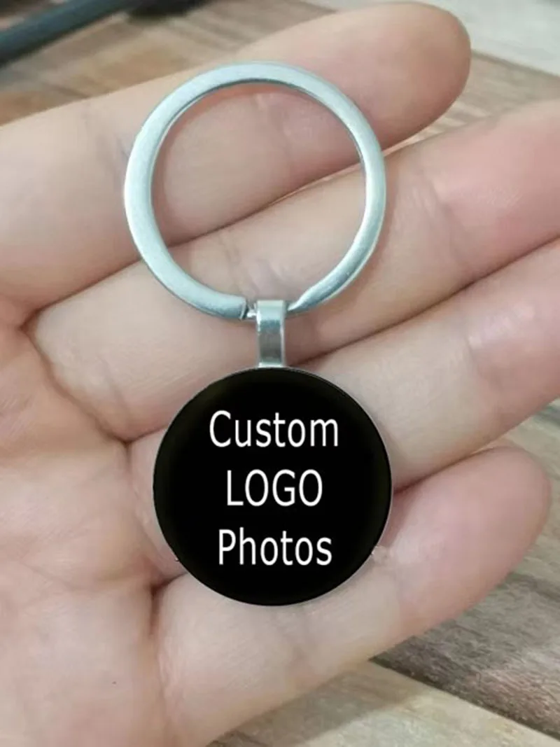 Personalized photo keychain, logo customization, company logo customization, single-sided keychain customization