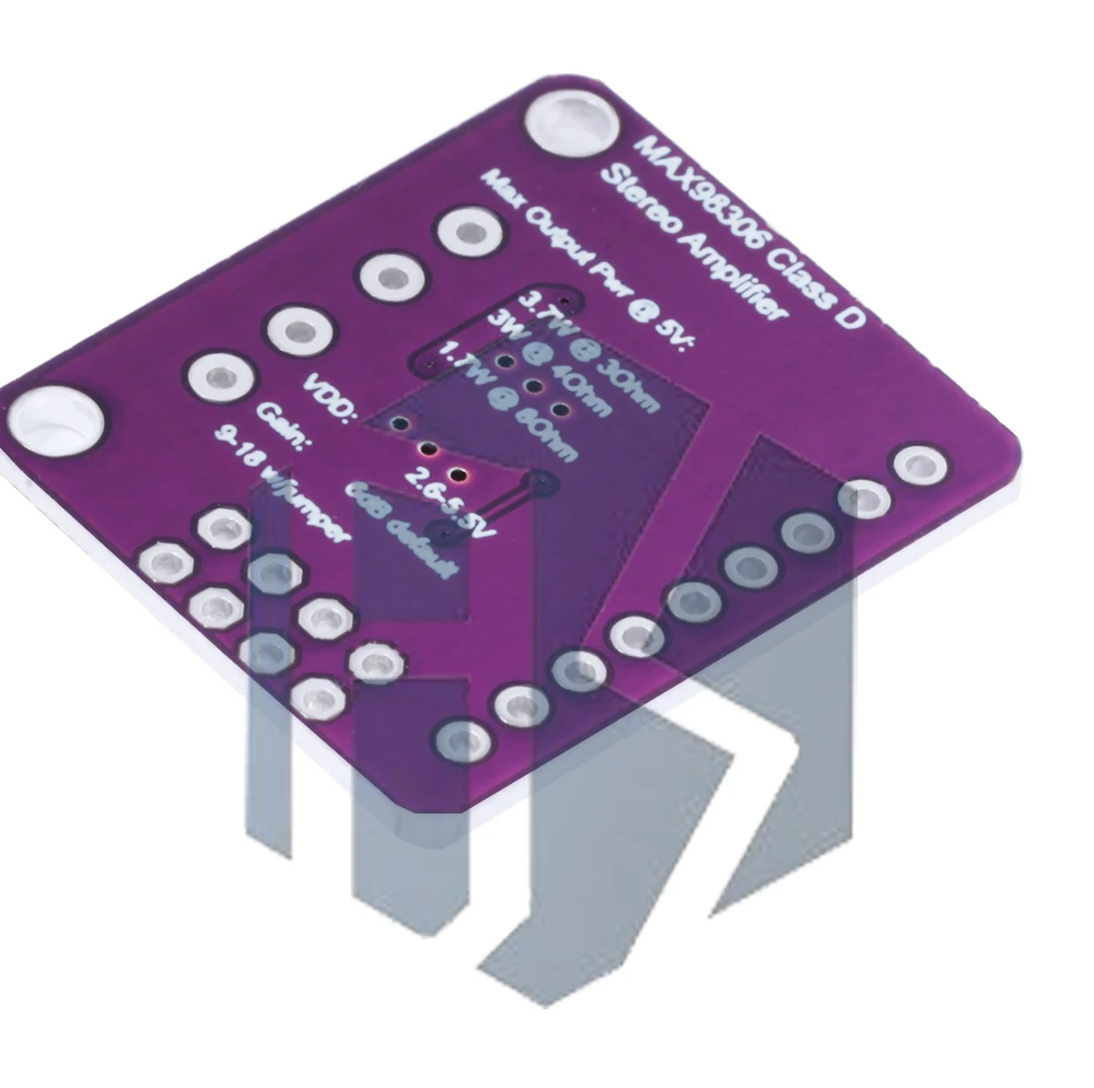 1~10PCS EGBO CJMCU-98306 MAX98306 3,3V~5,5V Stereo Class D Verstärker Class AB Audio 3,7W Verstärkungseinstellung 6DB 9DB 12DB 15DB 18DB – Detail 7