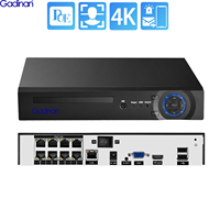 Gadinan H.265 4CH 8CH 16CH POE NVR Face Detect Security Surveillance CCTV 5MP 8MP 4K Audio Network Video Recorder for IP Camera