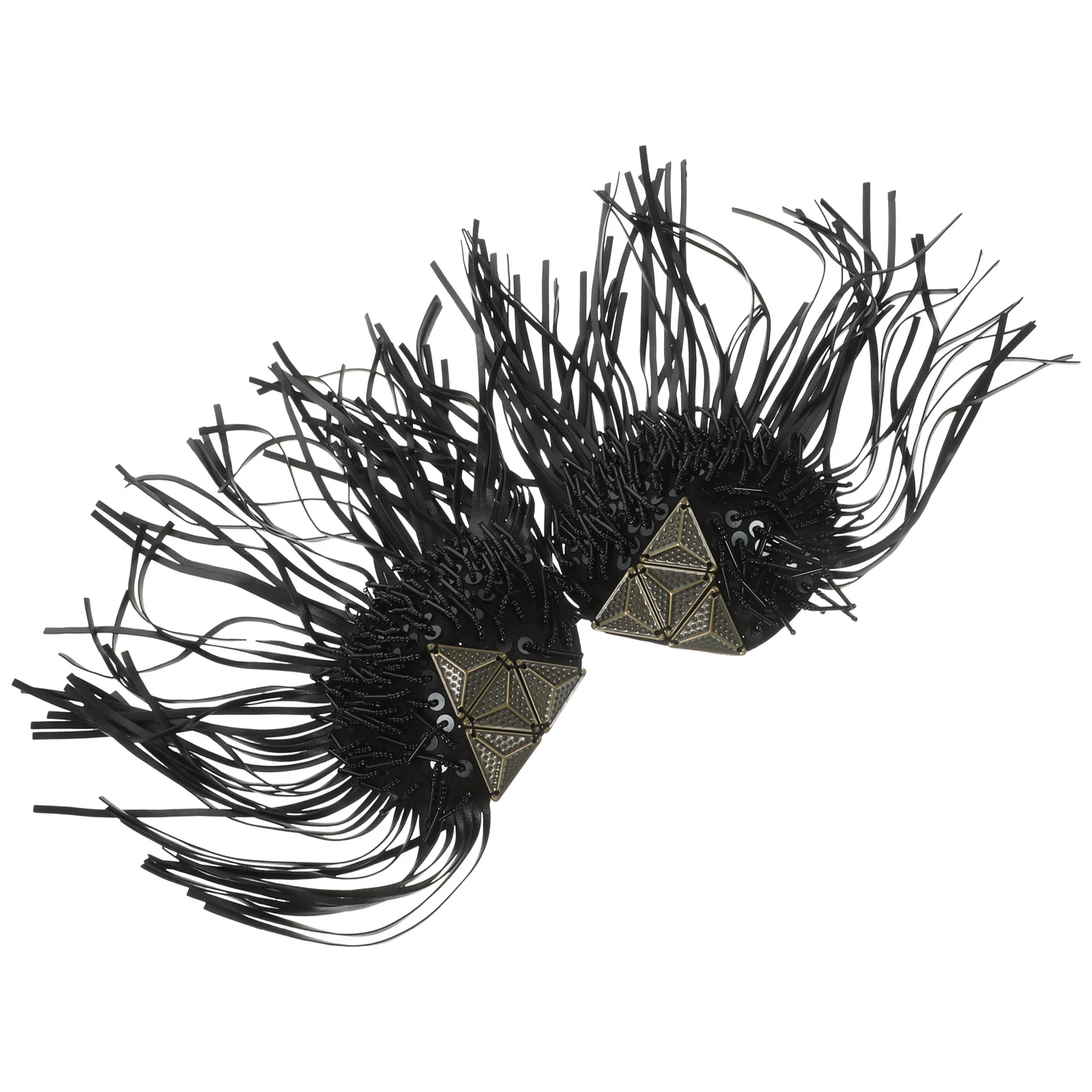 

2 pcs Epaulets Tassel Decor Shoulder Fringe Badge For Costume Military Style Suit Accessory Lightweight Handicraft Sewing Supply