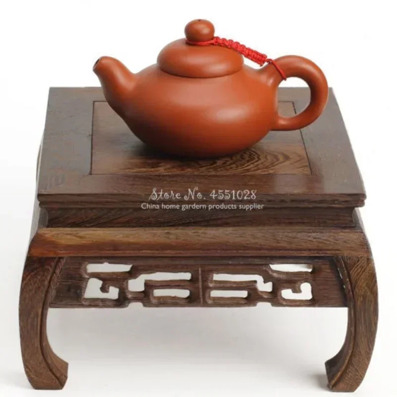 For Sell Natural Wood Tea Redwood Carving Decoration Base Vase Buddha Kistler Display Rack Small Coffee Lightweight