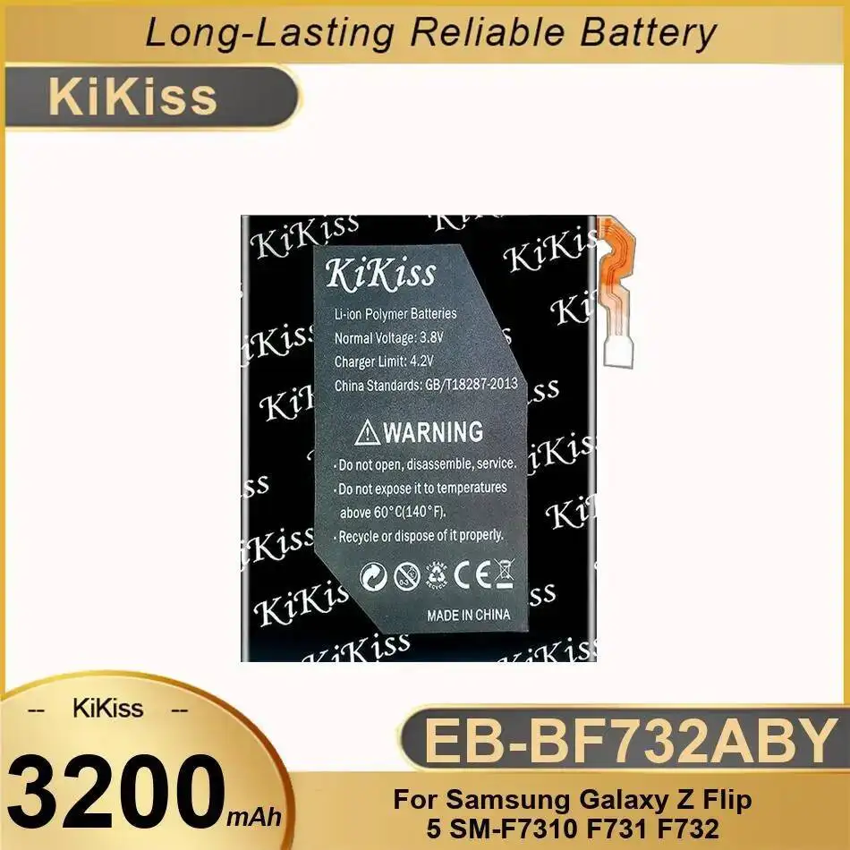 

For Samsung Galaxy Z Flip 5 SM-F7310 F731 F732 EB-BF732ABY Environmentally Friendly 3200Mah Mobile Phone Battery Long-Lasting
