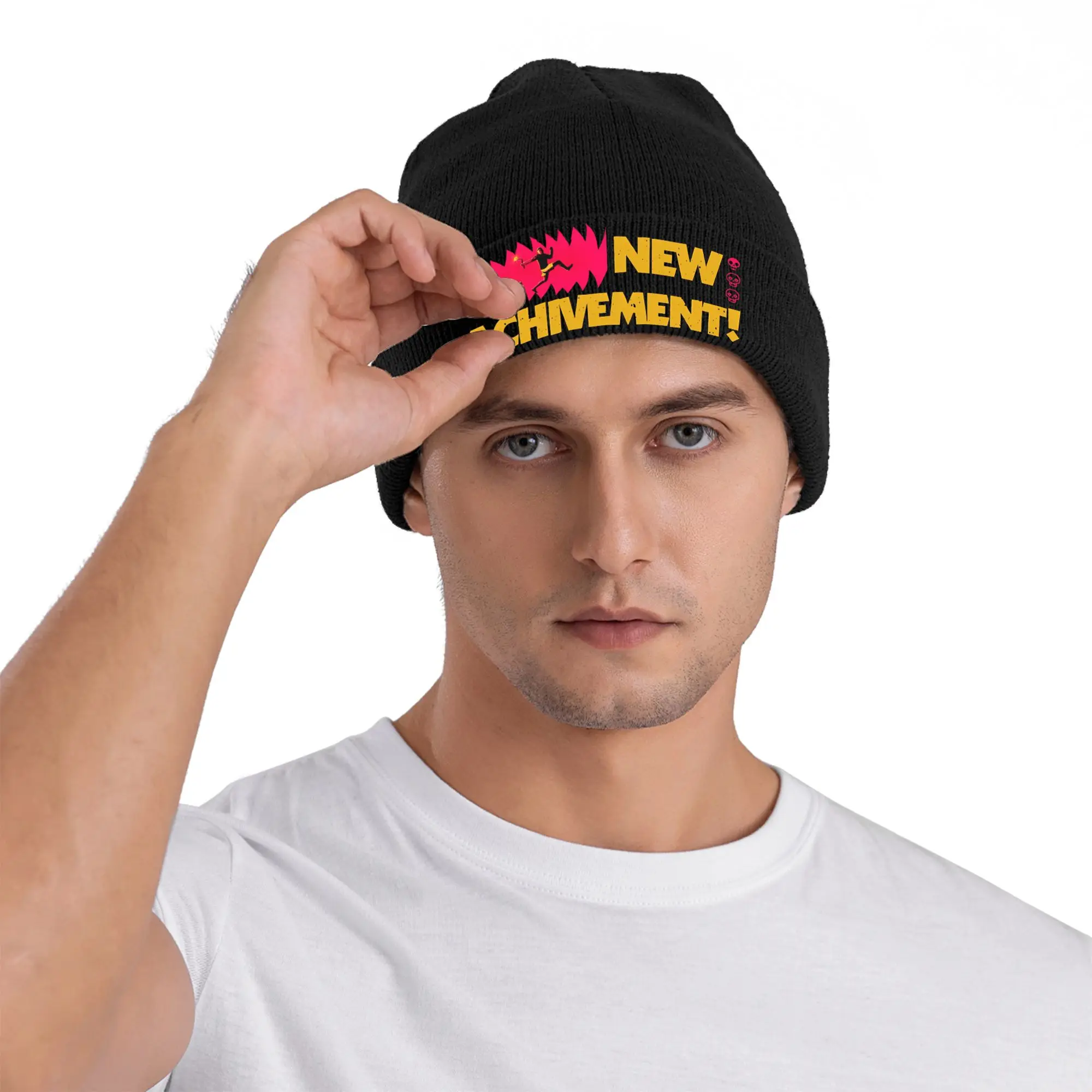 Dungeon Crawler Carl New Achievement Knitting Hat  Trendy Caps Men Women Outdoor Beanie Hats Spring Custom Elastic Bonnet Hats
