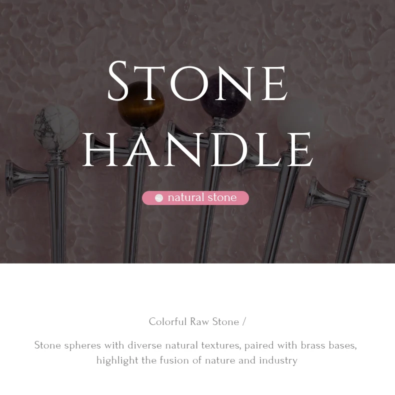 Crystal style cabinet handle with chrome finished brass base — product image 1
