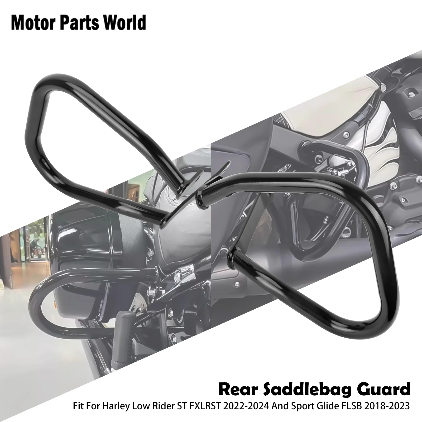 

Мотоциклетная дорожная защита, задняя седельная сумка, защита двигателя, передний бампер для Harley Low Rider ST FXLRST 2022-2024 Sport Glide FLSB