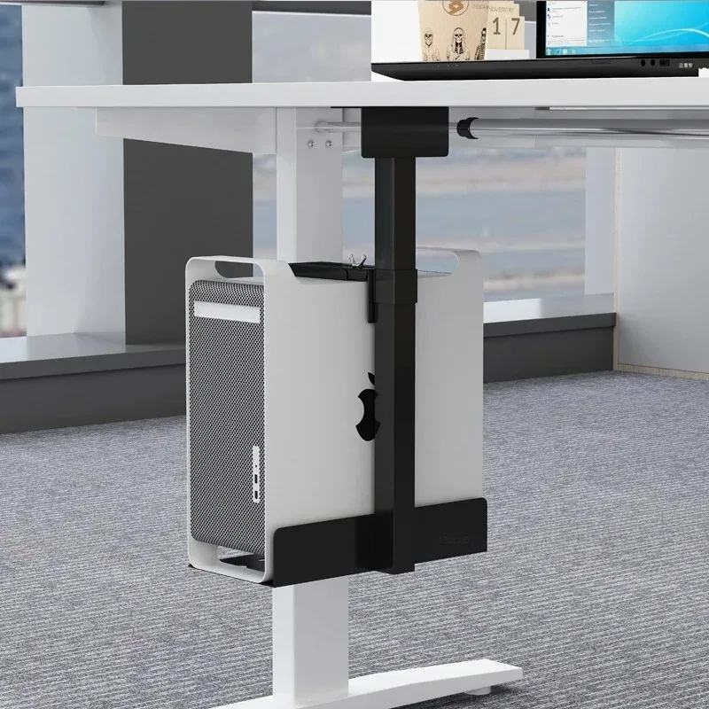 Picture 3: Universal Under Desk Wall Side Stand Adjustable Computer Mainframe Hanger Host Box Stand Bracket Rack Hanging Holde