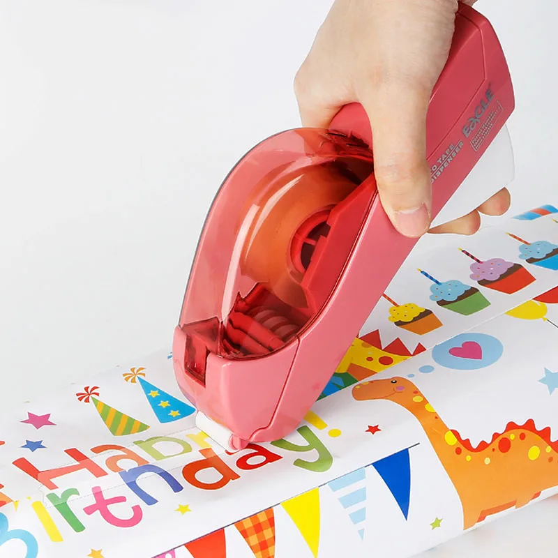 Suitable for Handwork,Family Gift Packaging Automatic Tape Dispenser, No Battery Required, with 2 Rolls Free Tape