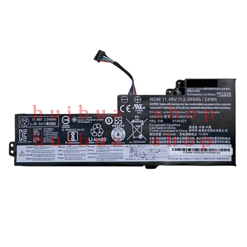 

Оригинальный аккумулятор 01AV419 01AV420 01AV421 для Lenovo ThinkPad T470 T480 SB10K97578