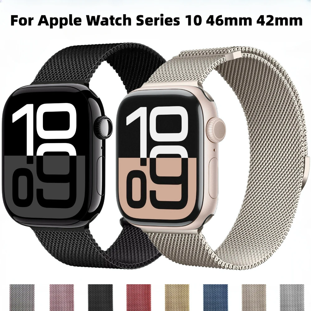 

Milanese Strap for iWatch Band 46mm 42mm 45mm 41mm 44mm 40mm 49mm Bracelet iWatch Series 10 Strap 9 8 7 6 5 4 SE Sport Band