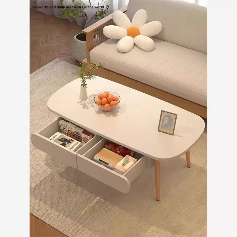 

Coffee table living room family simple small table bedroom sitting Internet celebrity low table modern simple small apartment
