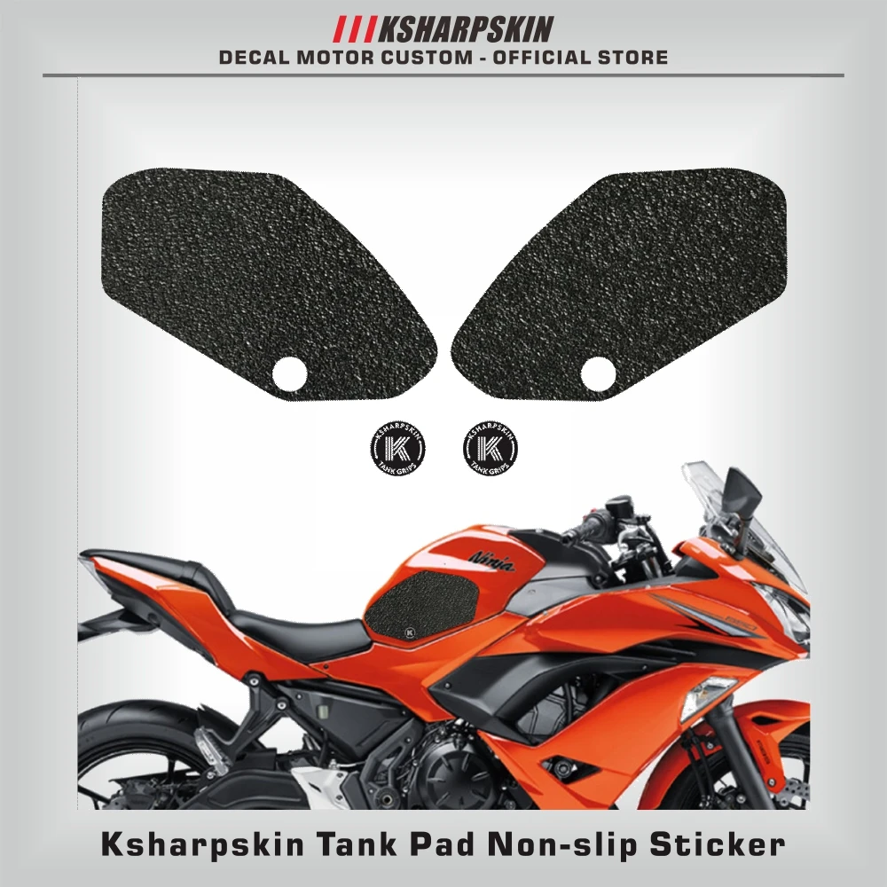 

Motorcycle protection pad tank grip fuel tank pad sticker gasoline knee traction side Non-slip for Kawasaki Ninja 650 Z400 Z650